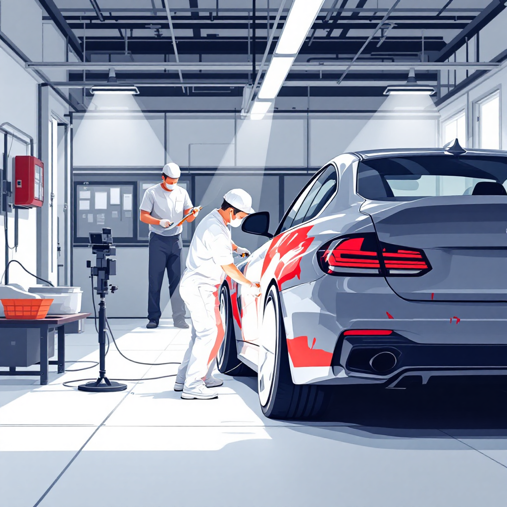 Team Auto Trinchillo al lavoro - Verniciatura e riparazione auto